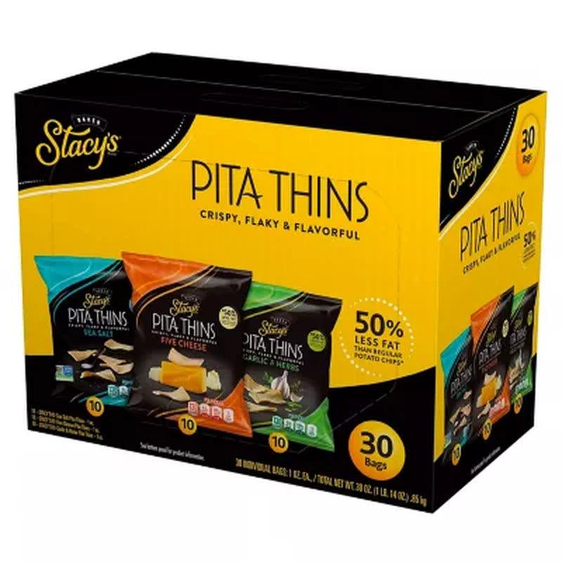 Stacy'S Pita Thins Variety Pack (1 Oz., 30 Ct.)