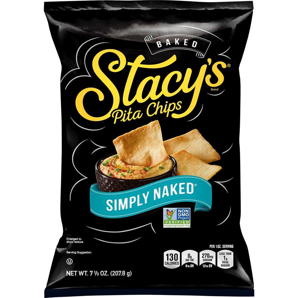 Stacy'S Simply Naked Baked Pita Chips, 7.33 Oz Bag