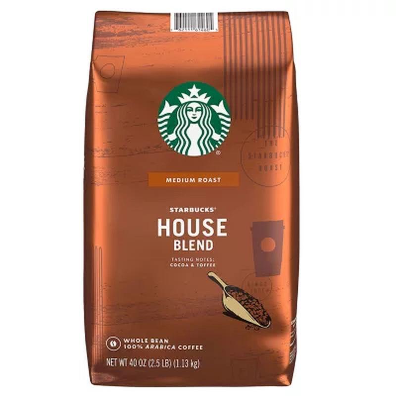 Starbucks House Blend Whole Bean Coffee (40 Oz.)