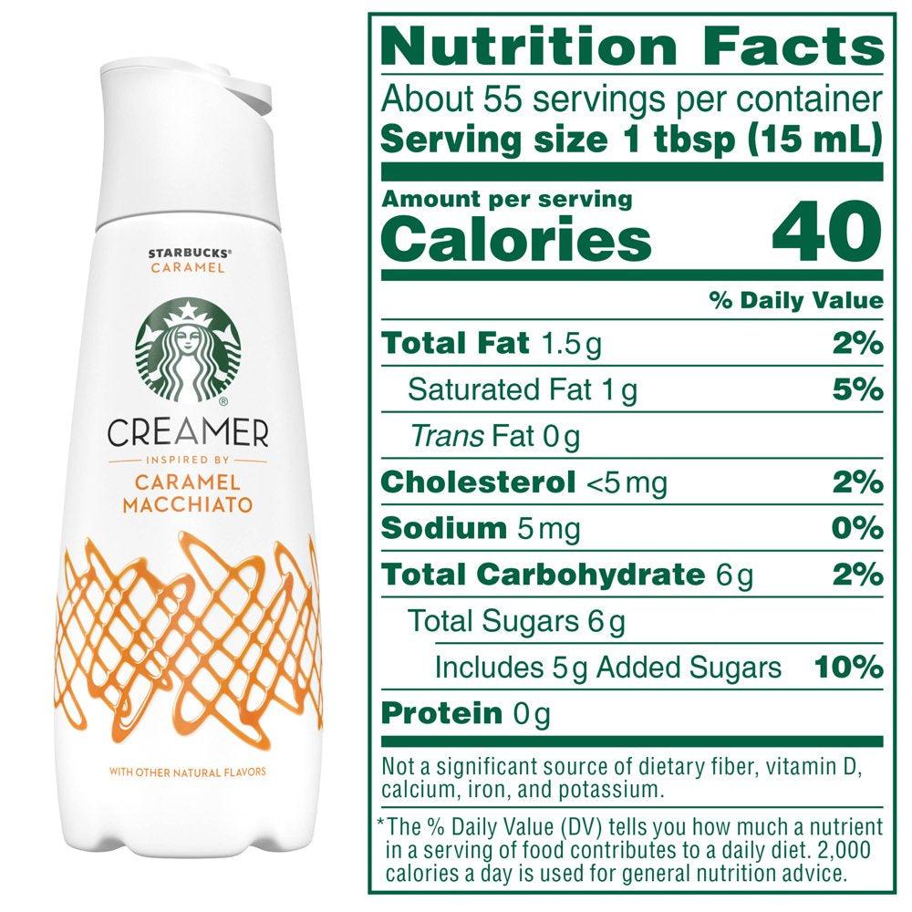 Starbucks Liquid Coffee Creamer Caramel Flavored Creamer, 28 Fl Oz