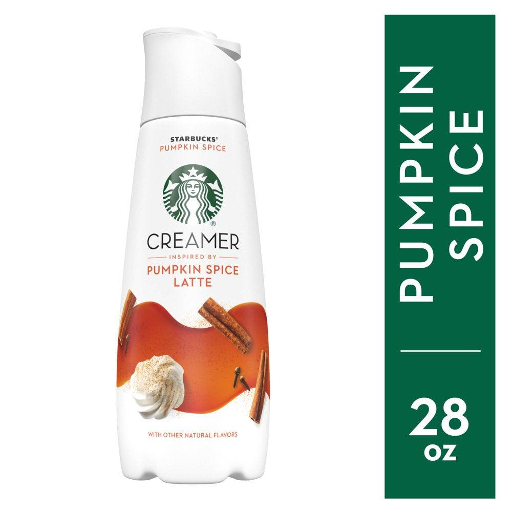 Starbucks Liquid Coffee Creamer, Pumpkin Spice Creamer, 28 Oz. Bottle