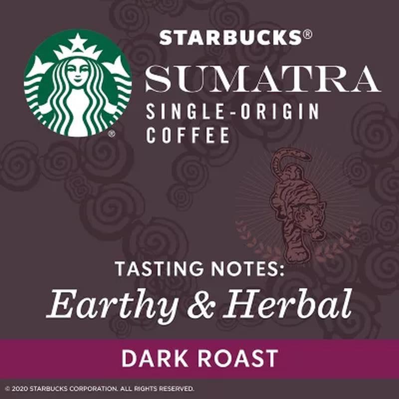 Starbucks Single-Origin Sumatra Coffee K-Cups, Dark Roast (72 Ct.)