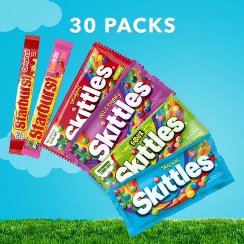 Starburst and Skittles Chewy Candy Variety Box (62.79 Oz., 30 Ct.)