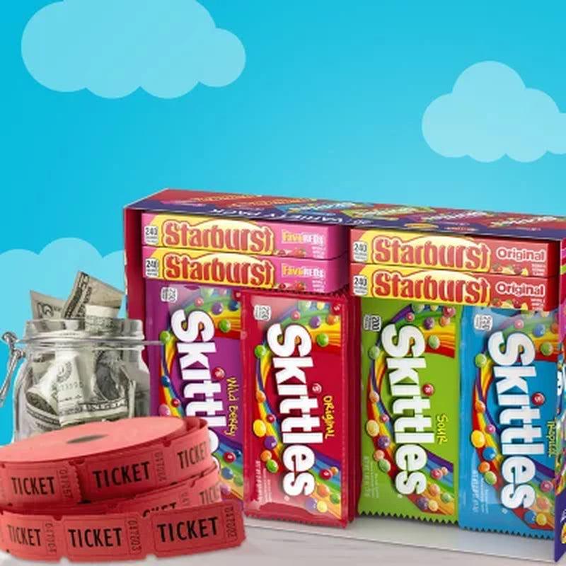 Starburst and Skittles Chewy Candy Variety Box (62.79 Oz., 30 Ct.)