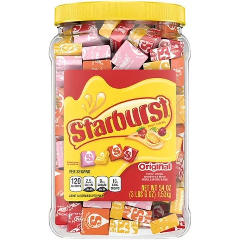 Starburst Original Fruity Chewy Candy Bulk Jar (3Lbs 6Oz)