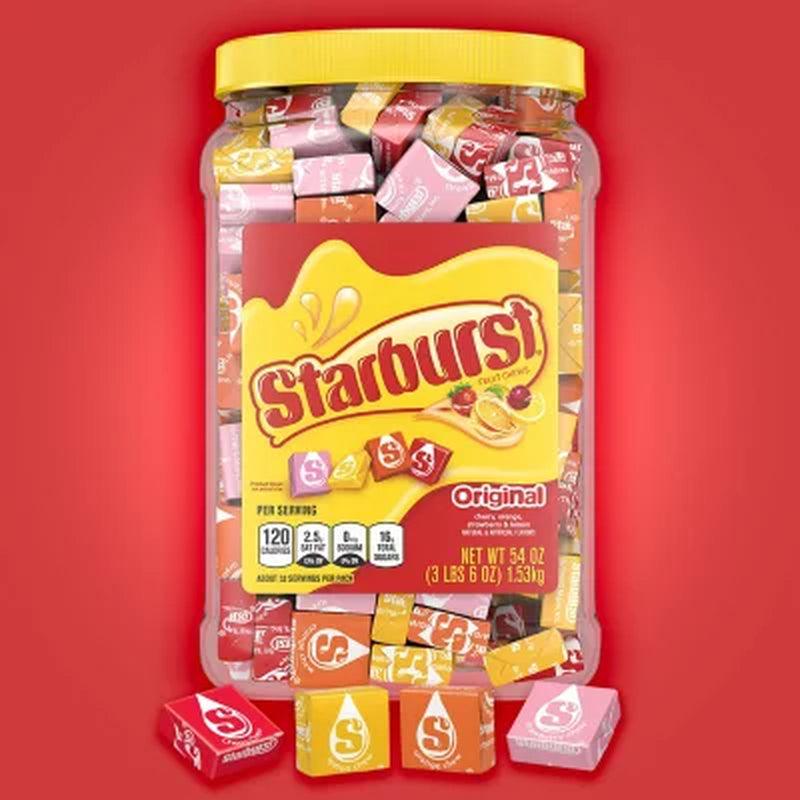 Starburst Original Fruity Chewy Candy Bulk Jar (3Lbs 6Oz)