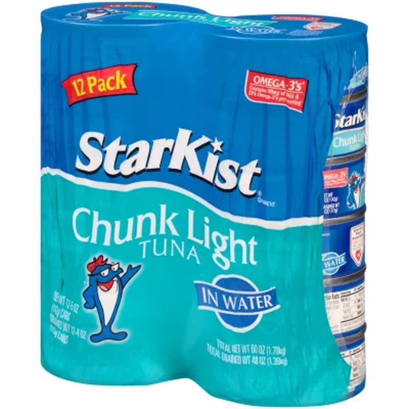 Starkist Chunk Light Tuna in Oil (5 Oz., 12 Pk.)