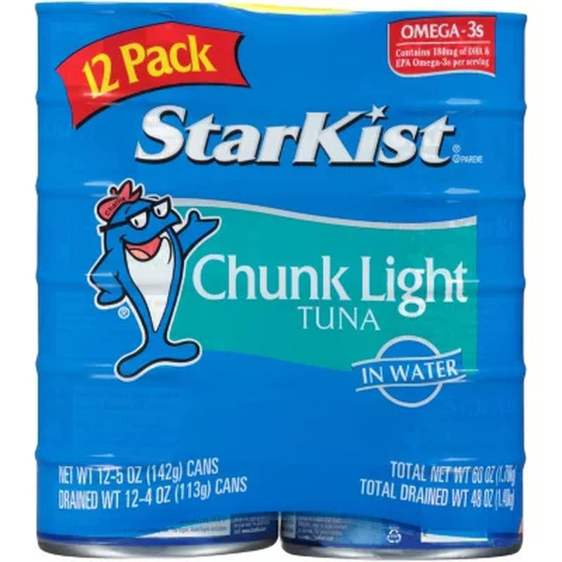 Starkist Chunk Light Tuna in Water (5 Oz., 12 Pk.)