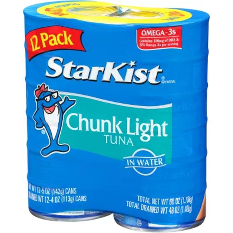 Starkist Chunk Light Tuna in Water (5 Oz., 12 Pk.)