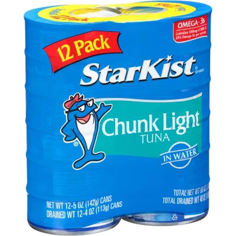 Starkist Chunk Light Tuna in Water (5 Oz., 12 Pk.)