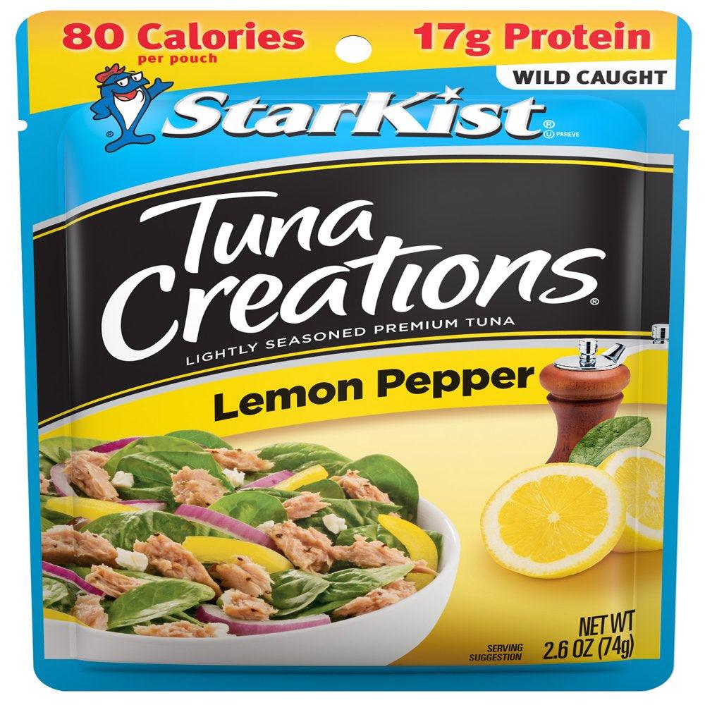 Starkist Tuna Creations, Lemon Pepper, 2.6 Oz Pouch