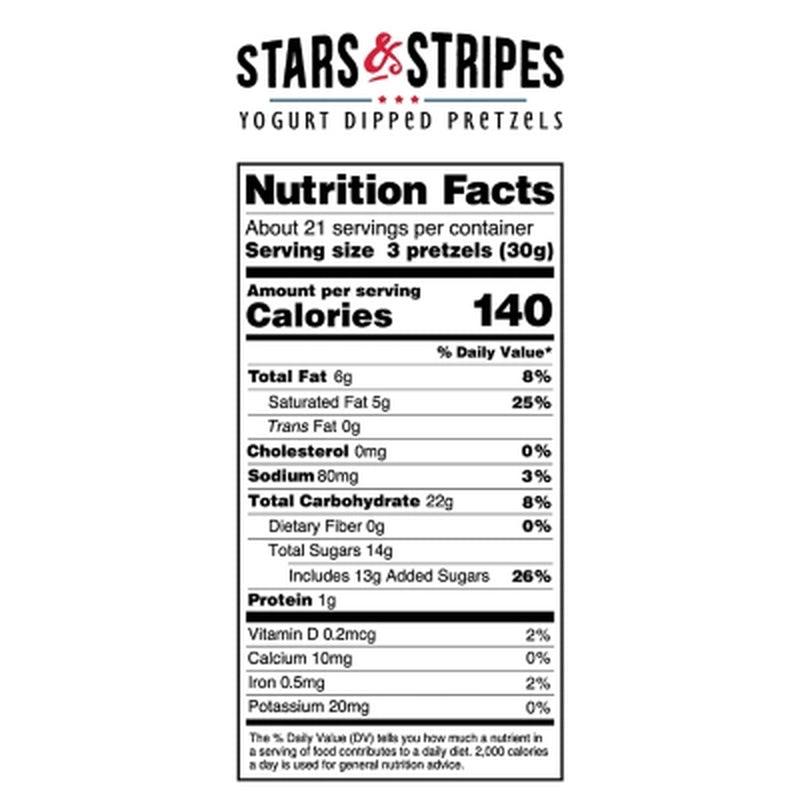 Stars & Stripes Yogurt Dipped Pretzels (22 Oz.)