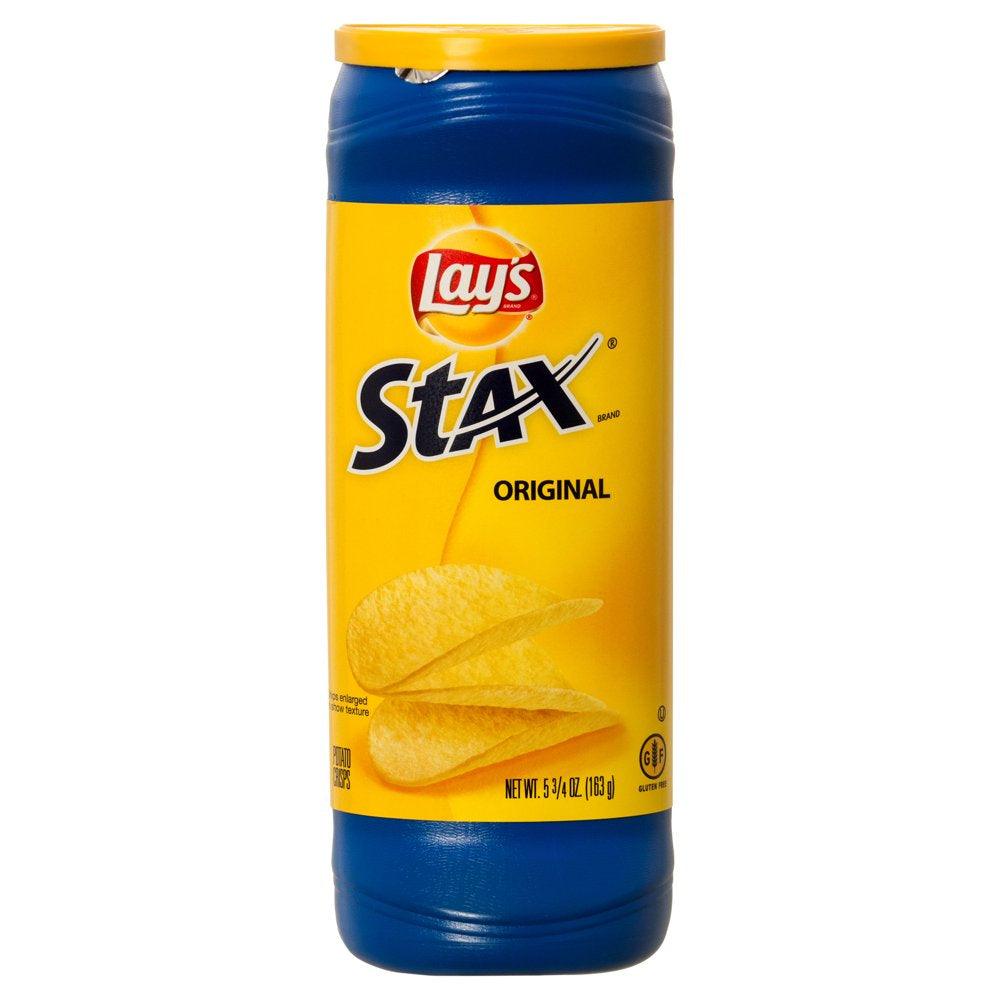 Stax Original Flavor Potato Crisps 5.5 Oz. Can