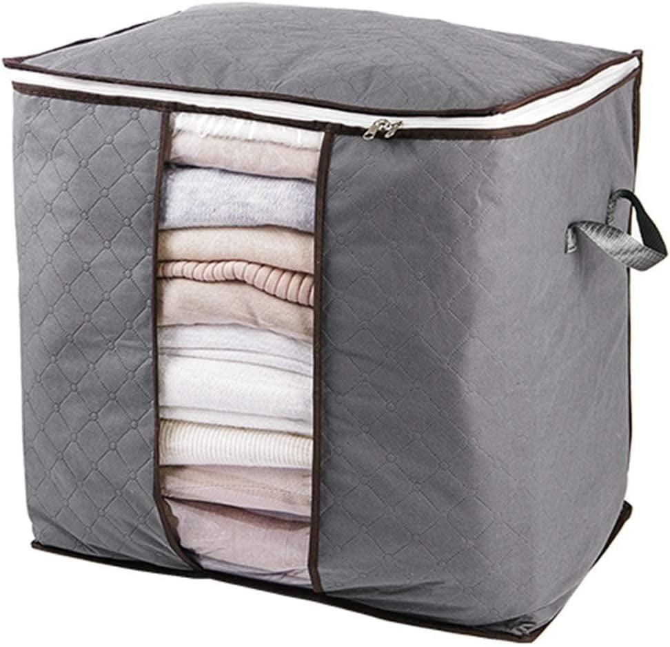 Storage Bag for Clothes,Clothes Storage Quilt Storage Bag with Extra Large Capacity Clear Window,Foldable Reusable for Comforters Bedding Storage