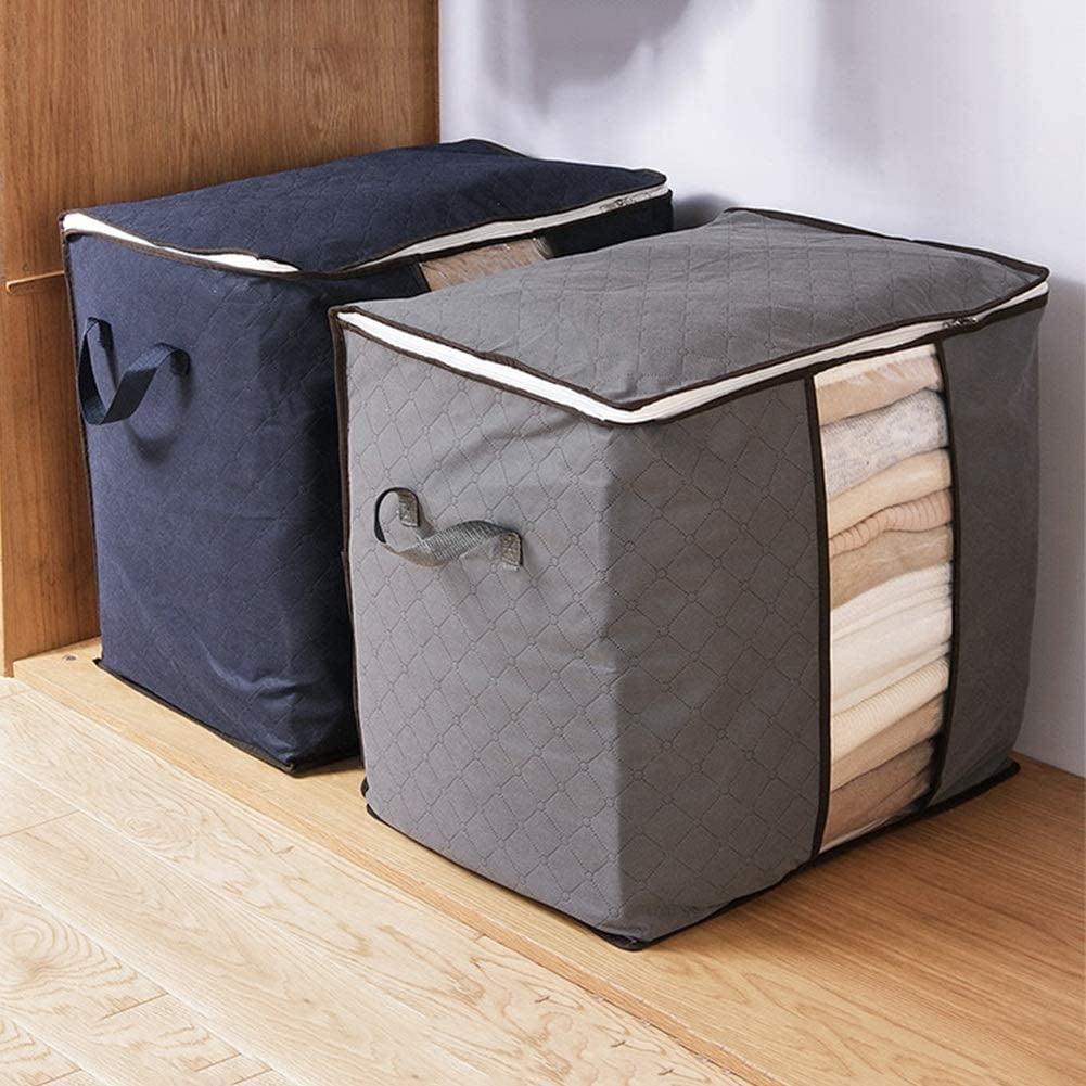 Storage Bag for Clothes,Clothes Storage Quilt Storage Bag with Extra Large Capacity Clear Window,Foldable Reusable for Comforters Bedding Storage