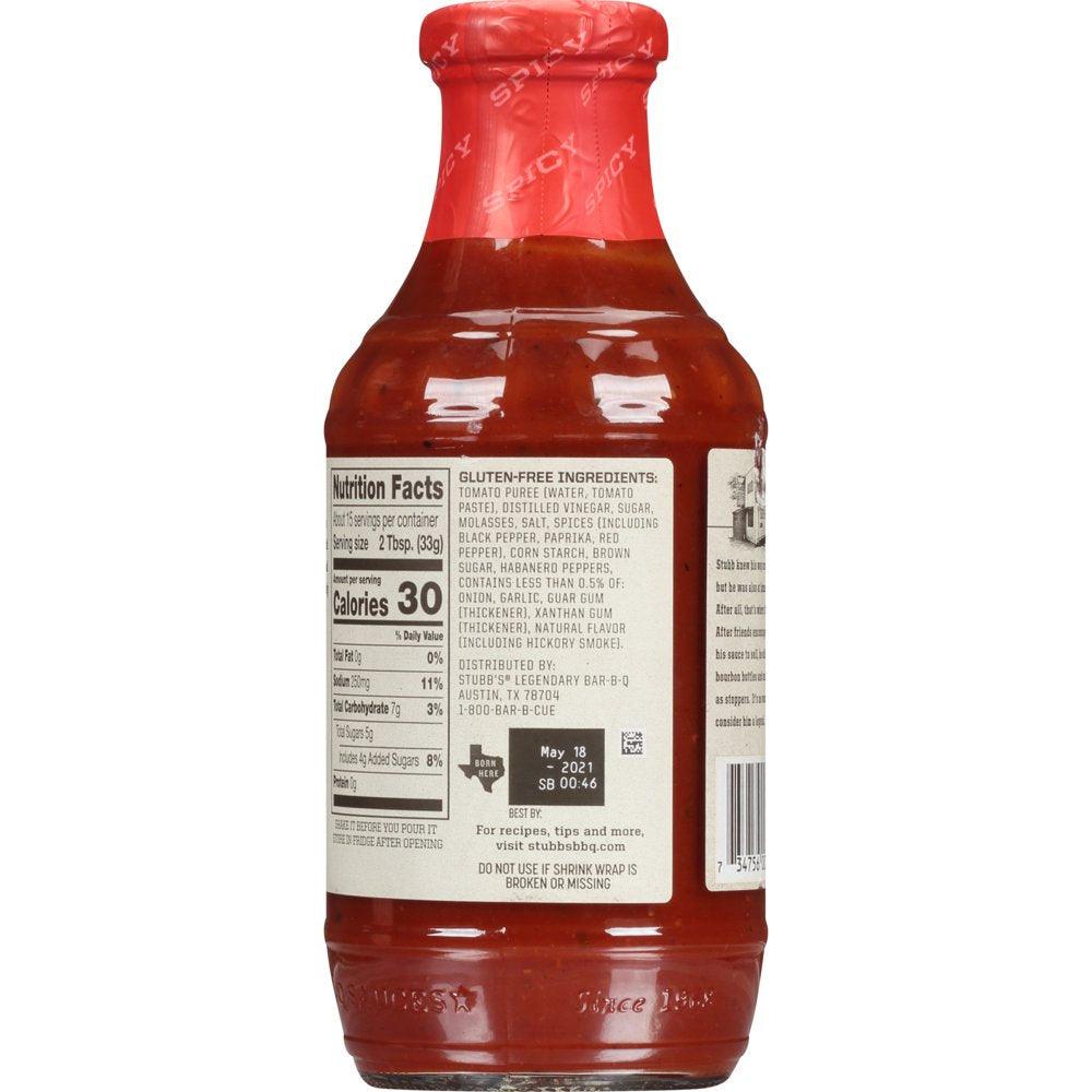 Stubb'S Spicy Barbecue Sauce, 18 Oz