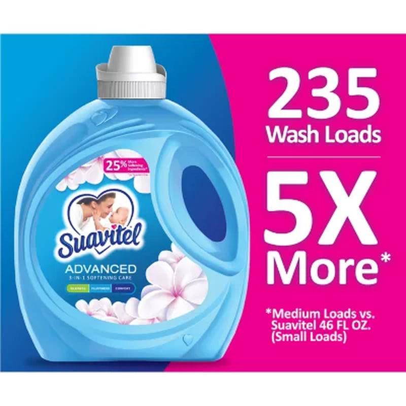 Suavitel Advanced Liquid Fabric Softener, Field Flowers Scent (160 Fl. Oz., 235 Loads)