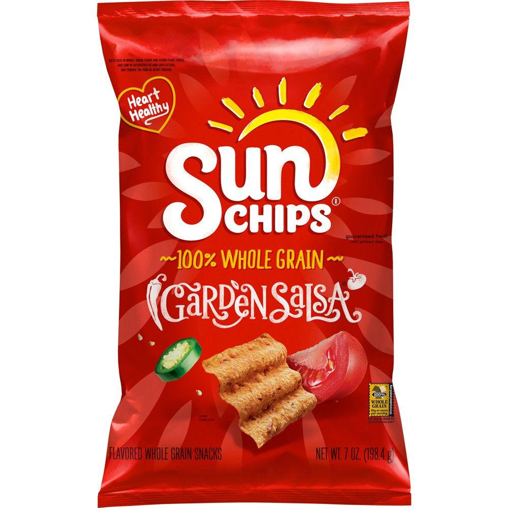 Sunchips Garden Salsa Flavored Whole Grain Snacks, 7 Oz Bag