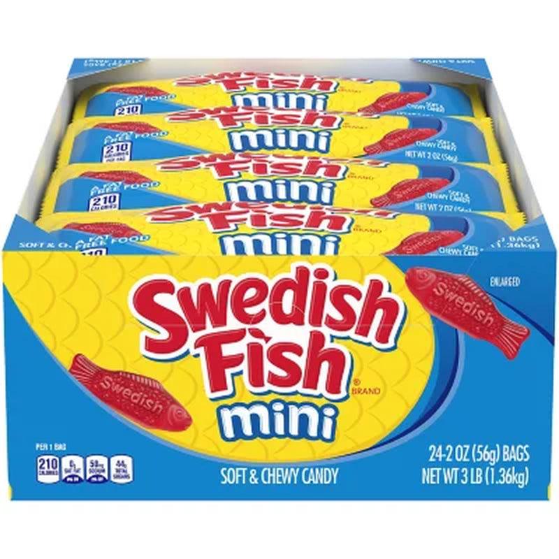 SWEDISH FISH Mini Soft and Chewy Candy (2 Oz., 24 Pk.)