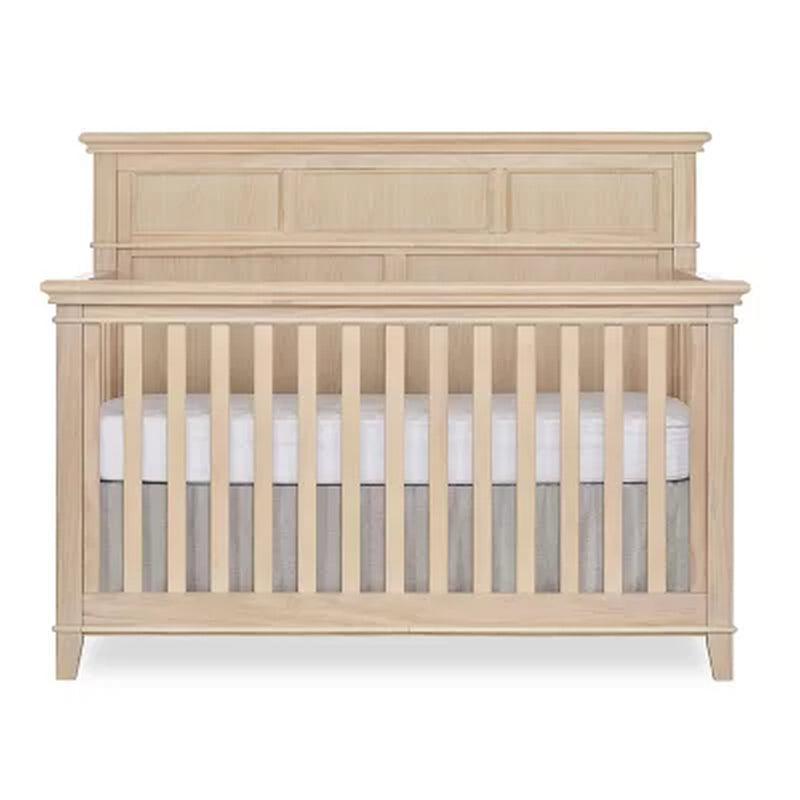 Sweetpea Baby Dover 4-In-1 Convertible Crib, Vintage White Oak