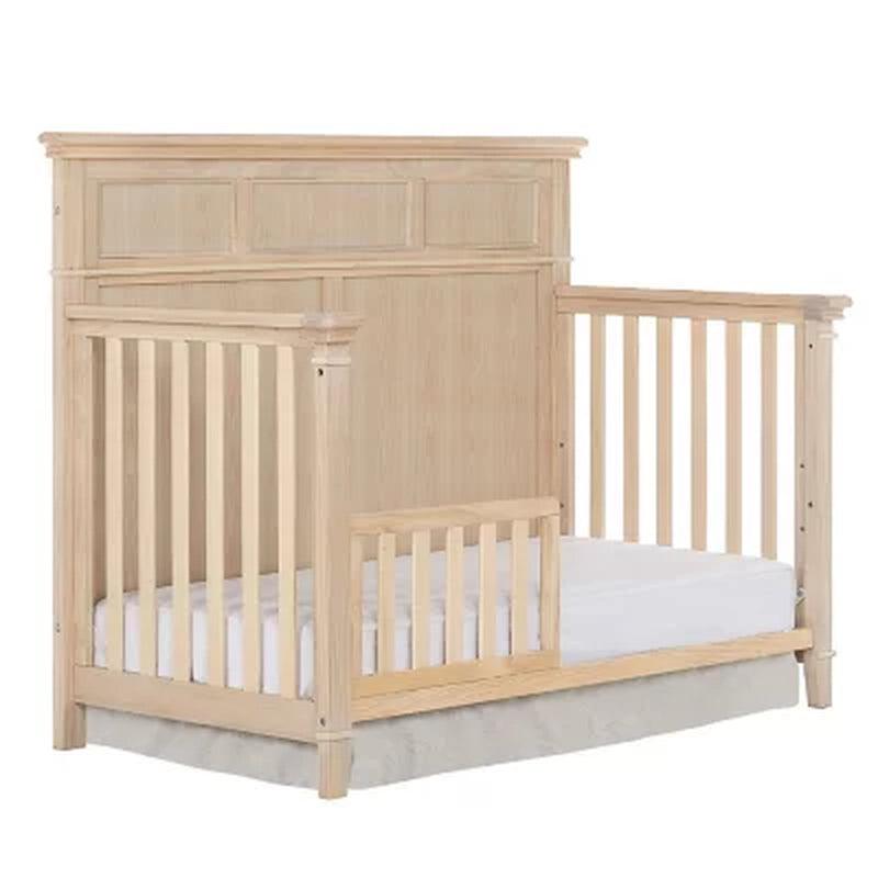 Sweetpea Baby Dover 4-In-1 Convertible Crib, Vintage White Oak