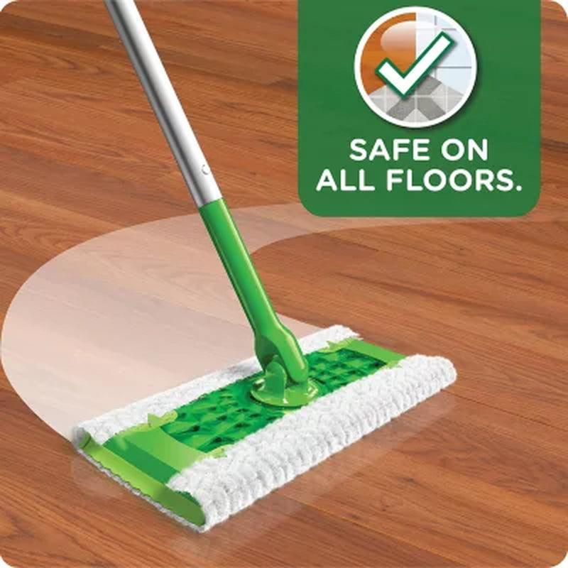 Swiffer Sweeper Dry + Wet Sweeping Kit (1 Sweeper, 14 Dry Cloths, 6 Wet Cloths)