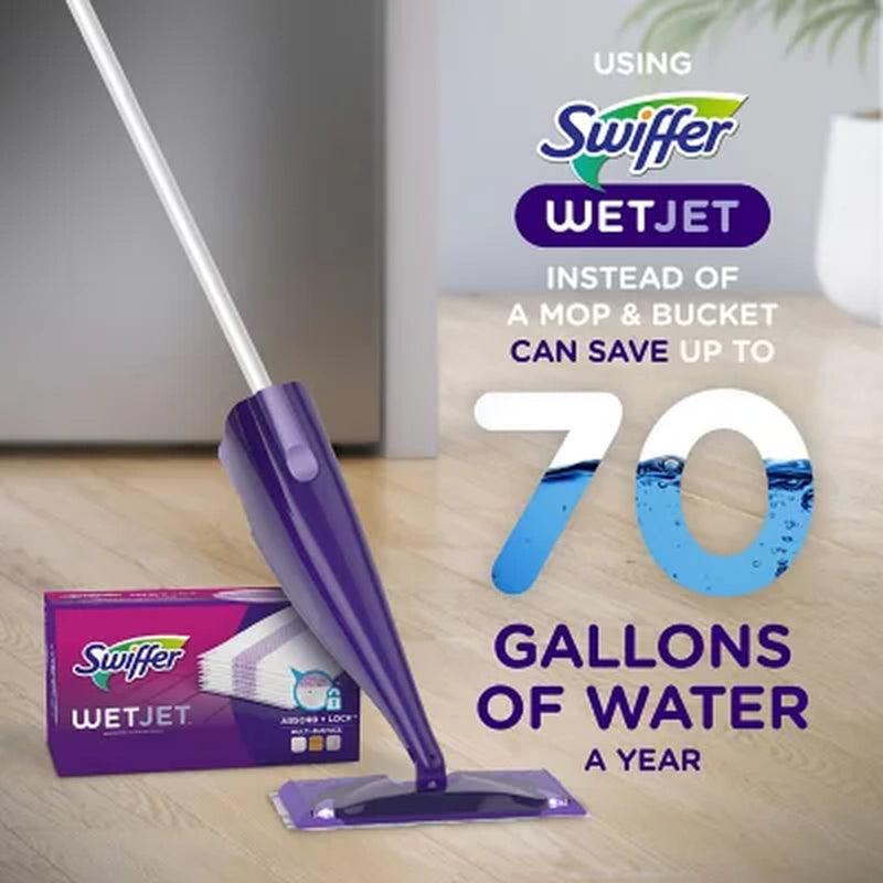 Swiffer Wetjet Mopping Refill Pack (2 Bottles of Cleaner + 32 Refill Pads)