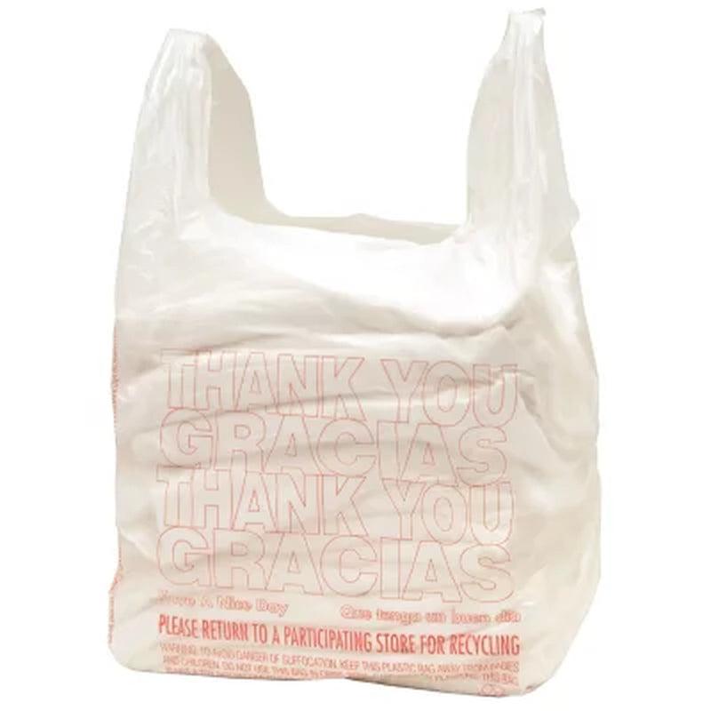 T-Shirt Carry-Out Bags, 11.5" X 6.5" X 22" (1,000 Ct.)