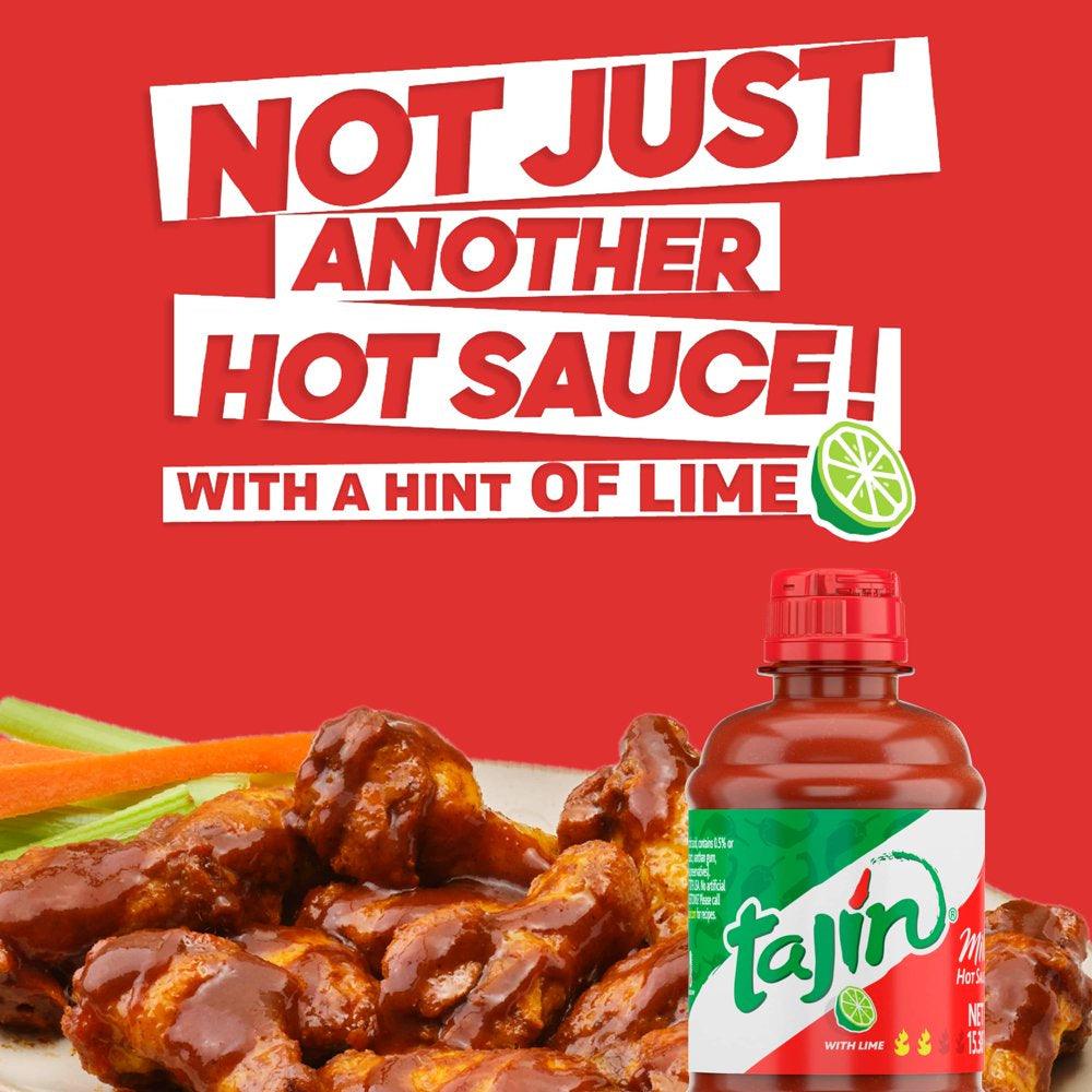 Tajín Mild Hot Sauce, Mildly Spicy, Wild Flavor, Savory and with Lime, 15.38 Oz