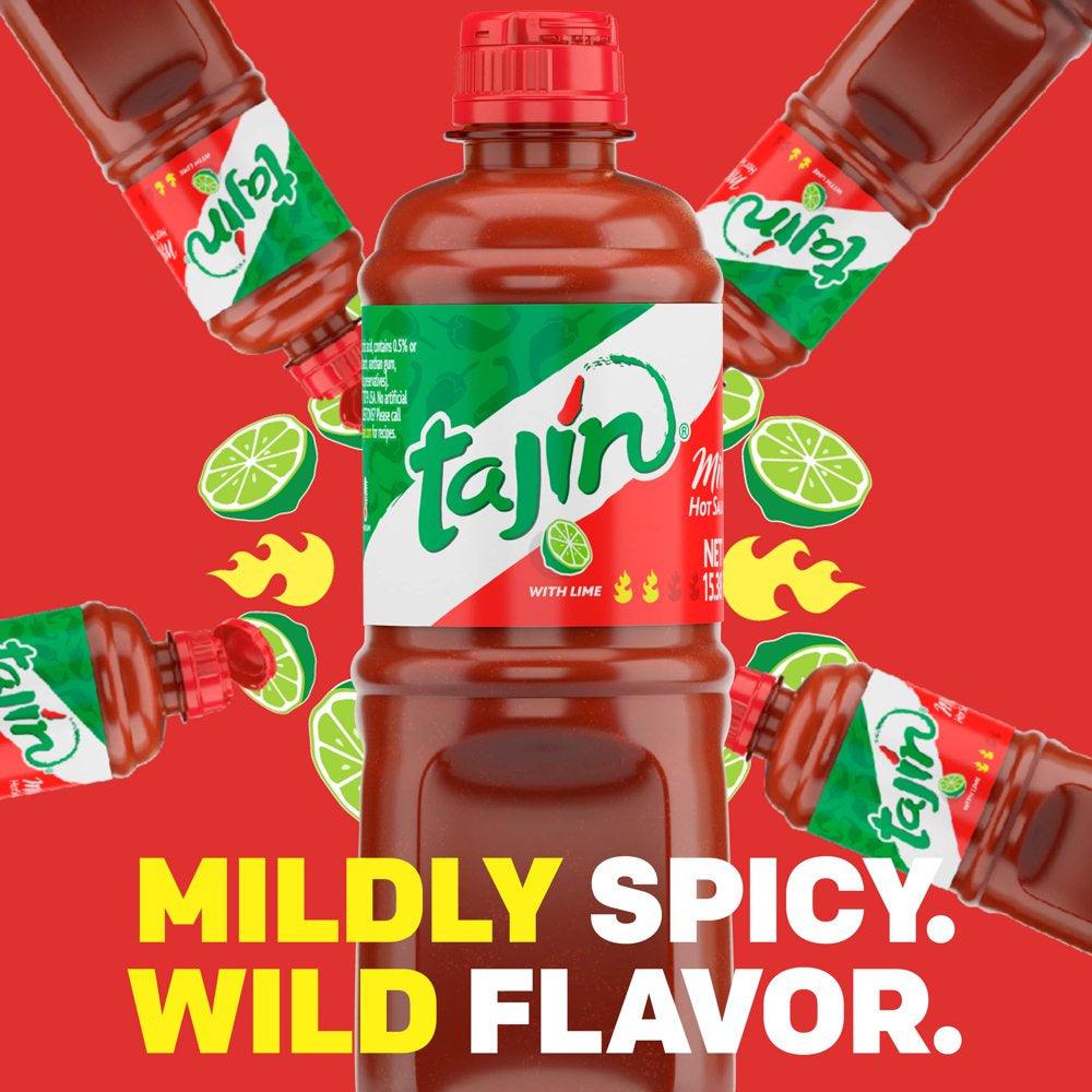 Tajín Mild Hot Sauce, Mildly Spicy, Wild Flavor, Savory and with Lime, 15.38 Oz