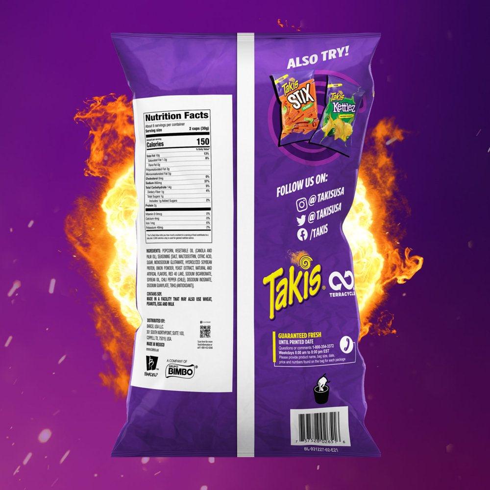 Takis Fuego Pop! 6.7 Oz Bag, Hot Chili Pepper & Lime Flavored Spicy Ready-To-Eat Popcorn