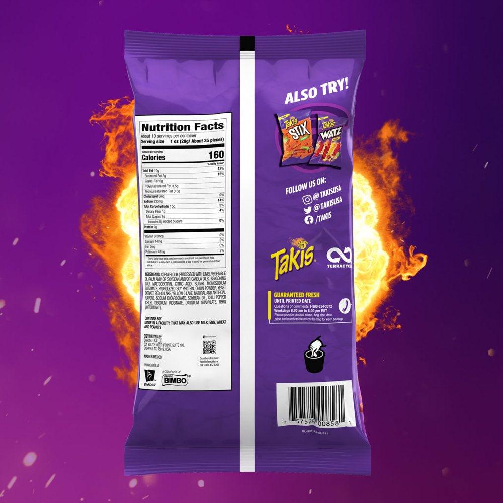 Takis Fuego Stix 9.9 Oz Bag, Hot Chili Pepper & Lime Flavored Spicy Corn Chips