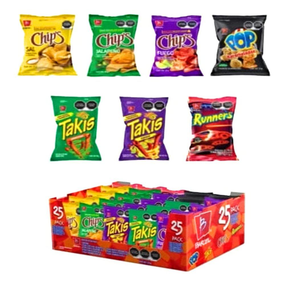 Takis Fuego  Variety 25Pack. Chips Fuego - Takis Fuego - Takis Corn Pops and More