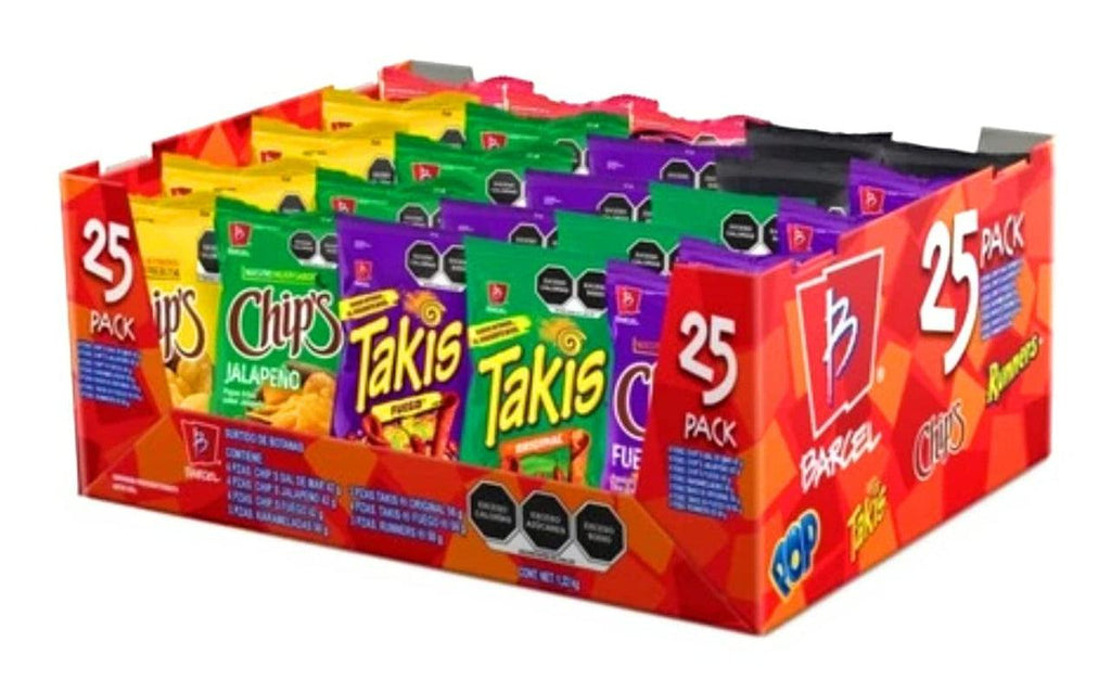 Takis Fuego  Variety 25Pack. Chips Fuego - Takis Fuego - Takis Corn Pops and More