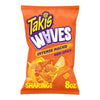 Takis Intense Nacho Waves 8 Oz Bag, Nacho Cheese Flavored Cheesy Wavy Potato Chips