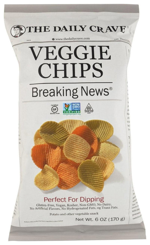 The Daily Crave Veggie Chips - Perfect for Dipping, 6 Oz