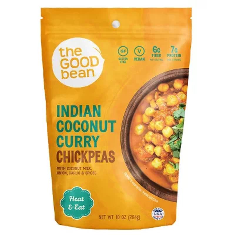 The Good Bean Heat & Eat Indian Coconut Curry Chickpeas (10 Oz., 4 Pk.)