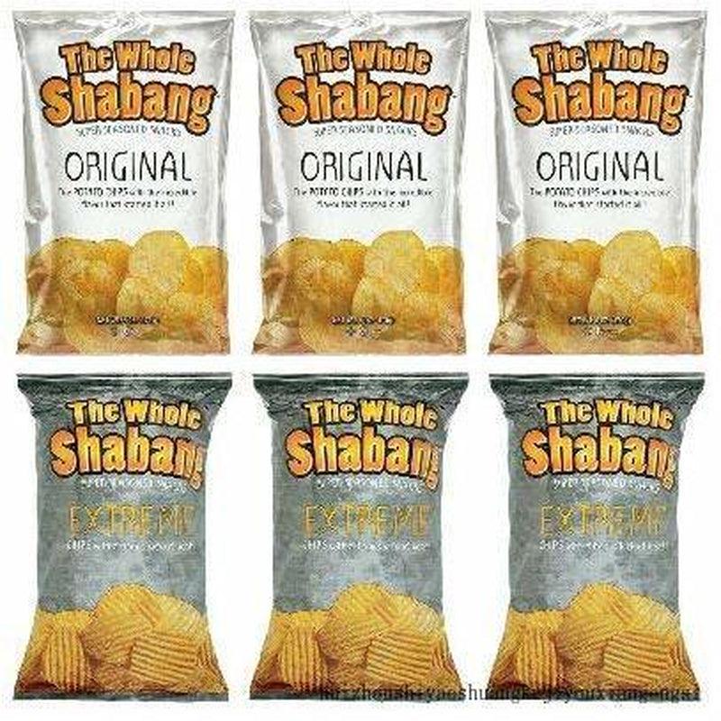 The Whole Shabang Potato Chips - 6 Oz. Bags (Variety Pack of 6) (3 Original, 3 Extreme)