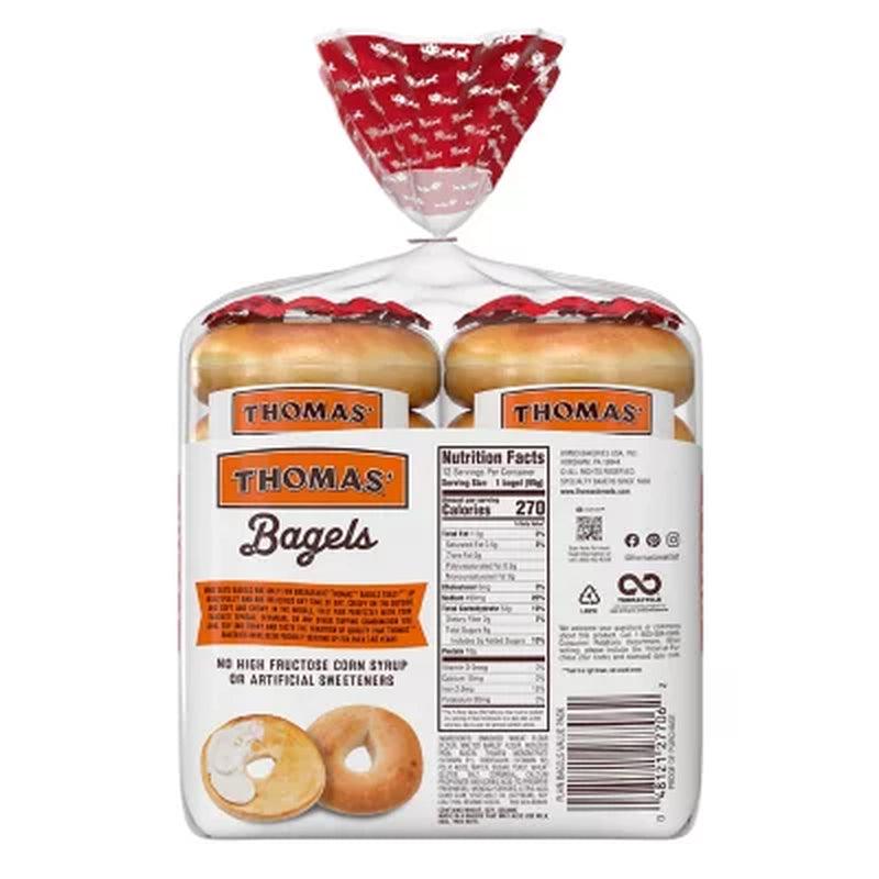 Thomas' Plain Bagels (40 Oz., 12 Ct.)