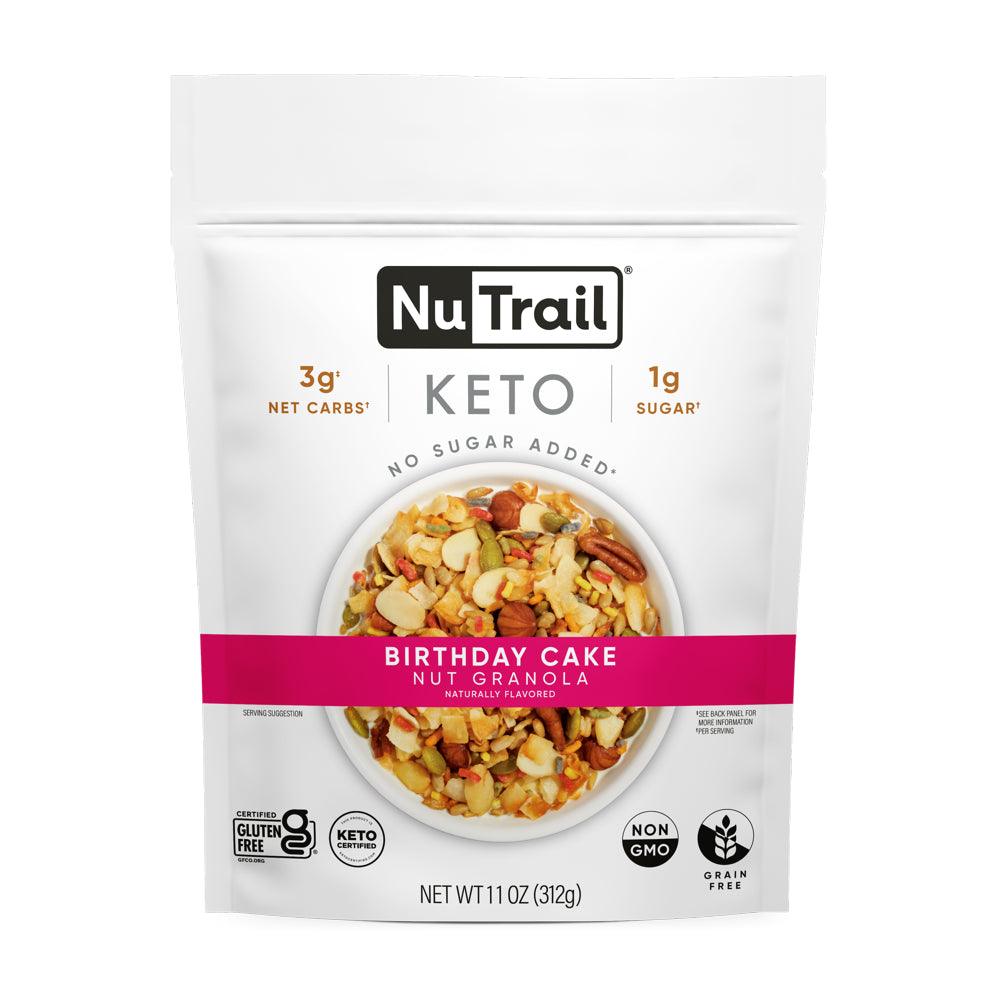 ™ - Keto Birthday Cake Nut Granola Healthy Breakfast Low Carb Cereal Snacks & Food | Only 2G Net Carbs | No Added Sugar | Grain Free | Gluten Free (11 Oz)