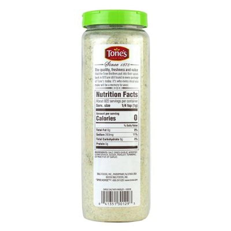 Tone'S Garlic Salt with Parsley 29 Oz