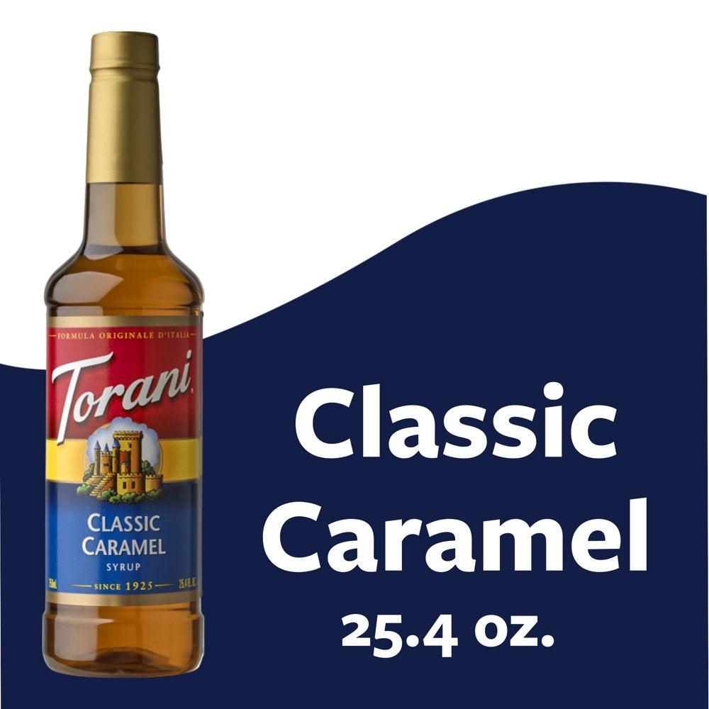 Torani Classic Caramel Flavoring Syrup, Coffee Flavoring, Drink Mix, 25.4 Oz