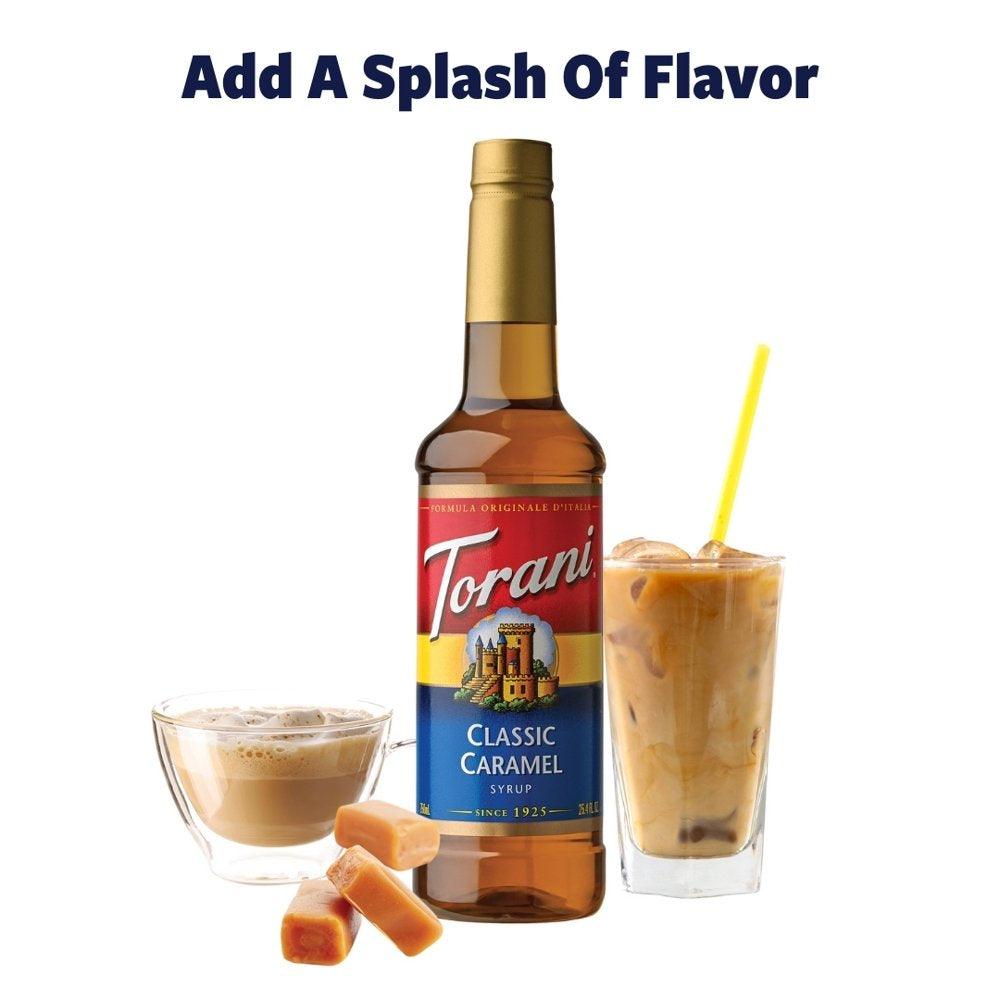 Torani Classic Caramel Flavoring Syrup, Coffee Flavoring, Drink Mix, 25.4 Oz