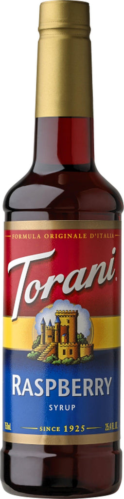 Torani Original Raspberry Syrup, Authentic Coffeehouse and Soda Syrup, 25.4 Oz