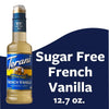 Torani Sugar Free French Vanilla Syrup, Zero Calorie, Authentic Coffeehouse Syrup, 12.7 Oz