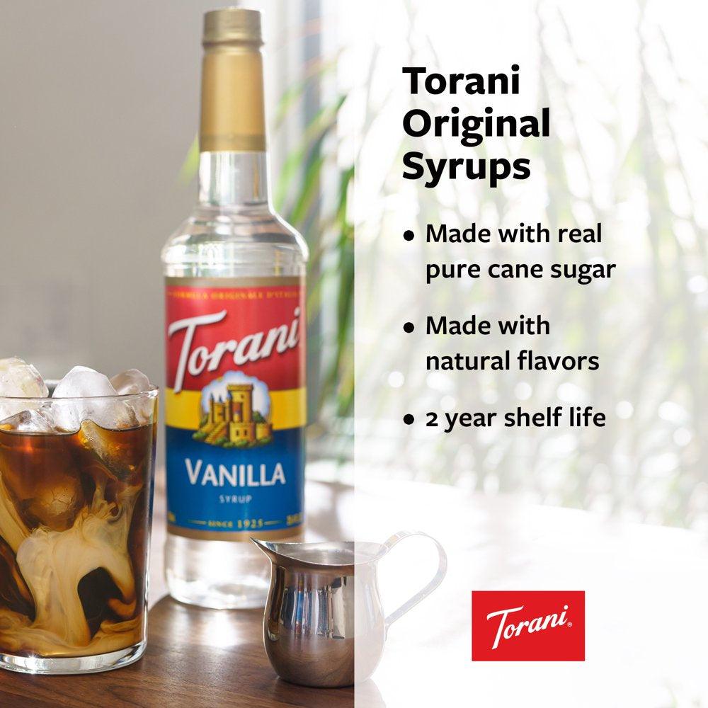 Torani Vanilla Flavoring Syrup, Coffee Flavoring, Drink Mix, 12.7 Fl Oz