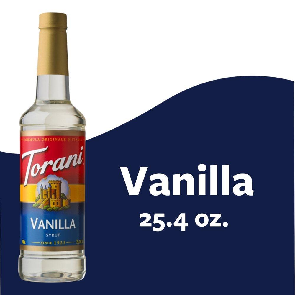 Torani Vanilla Flavoring Syrup, Coffee Flavoring, Drink Mix, 25.4 Oz