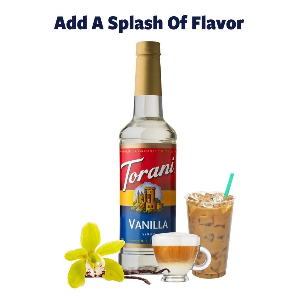 Torani Vanilla Flavoring Syrup, Coffee Flavoring, Drink Mix, 25.4 Oz