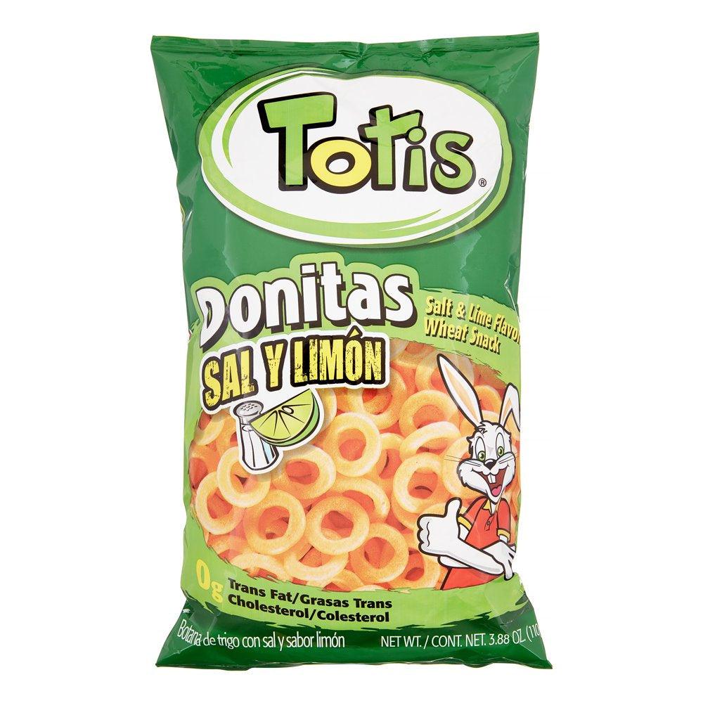 Tortilla Chips DONITAS SAL Y LIMON, 3.88 Oz