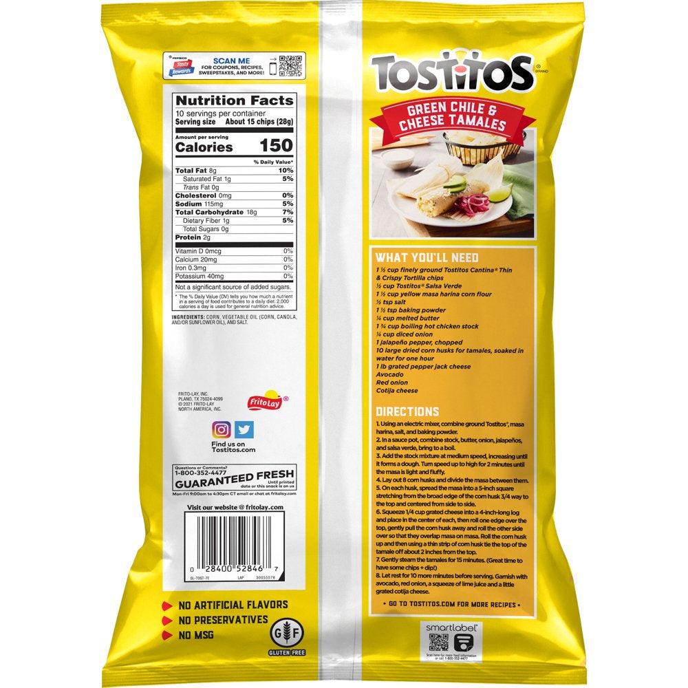 Tostitos Cantina Tortilla Chips Thin & Crisps 10 Oz